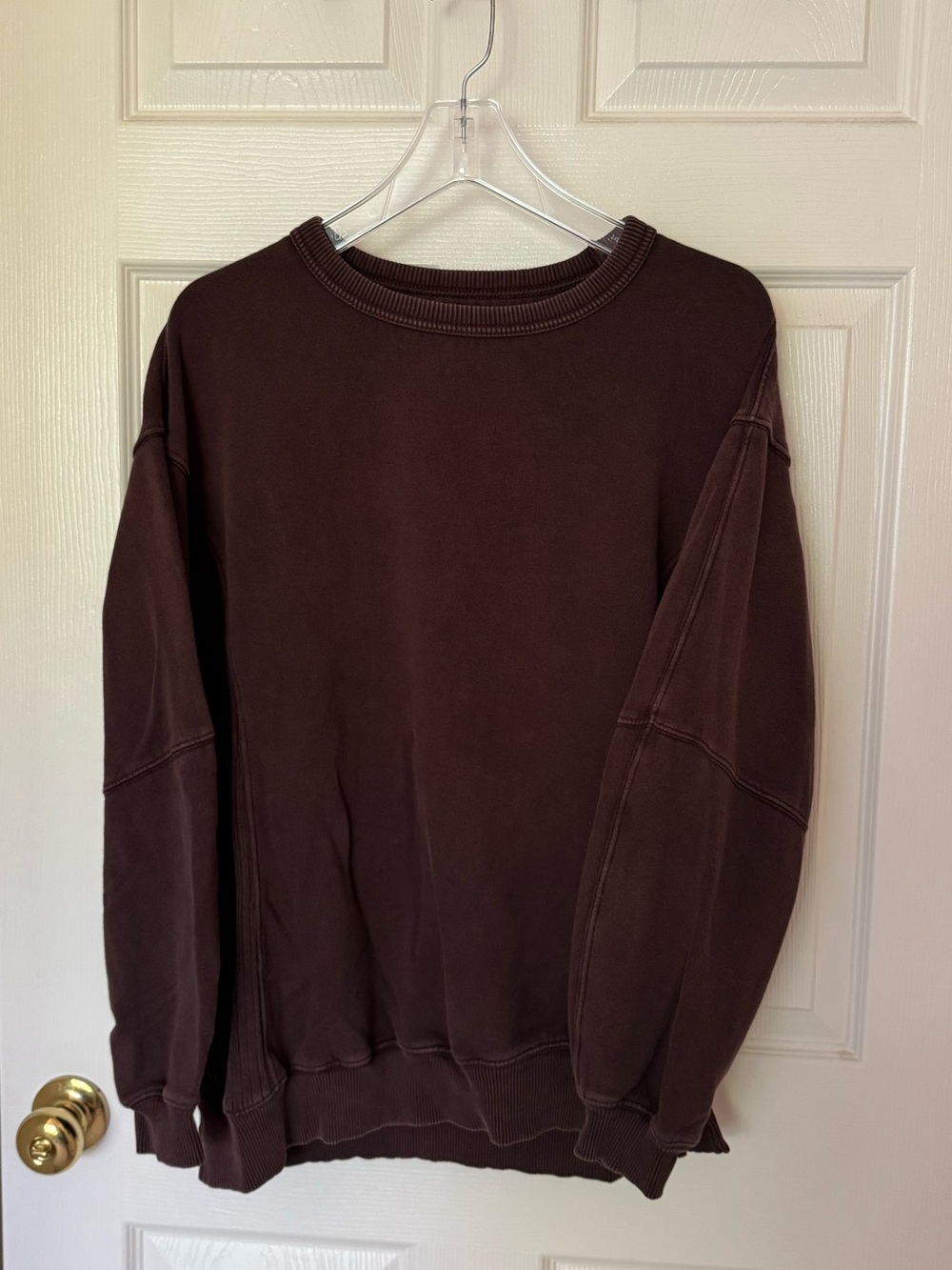 aerie Go-To Brown Crewneck